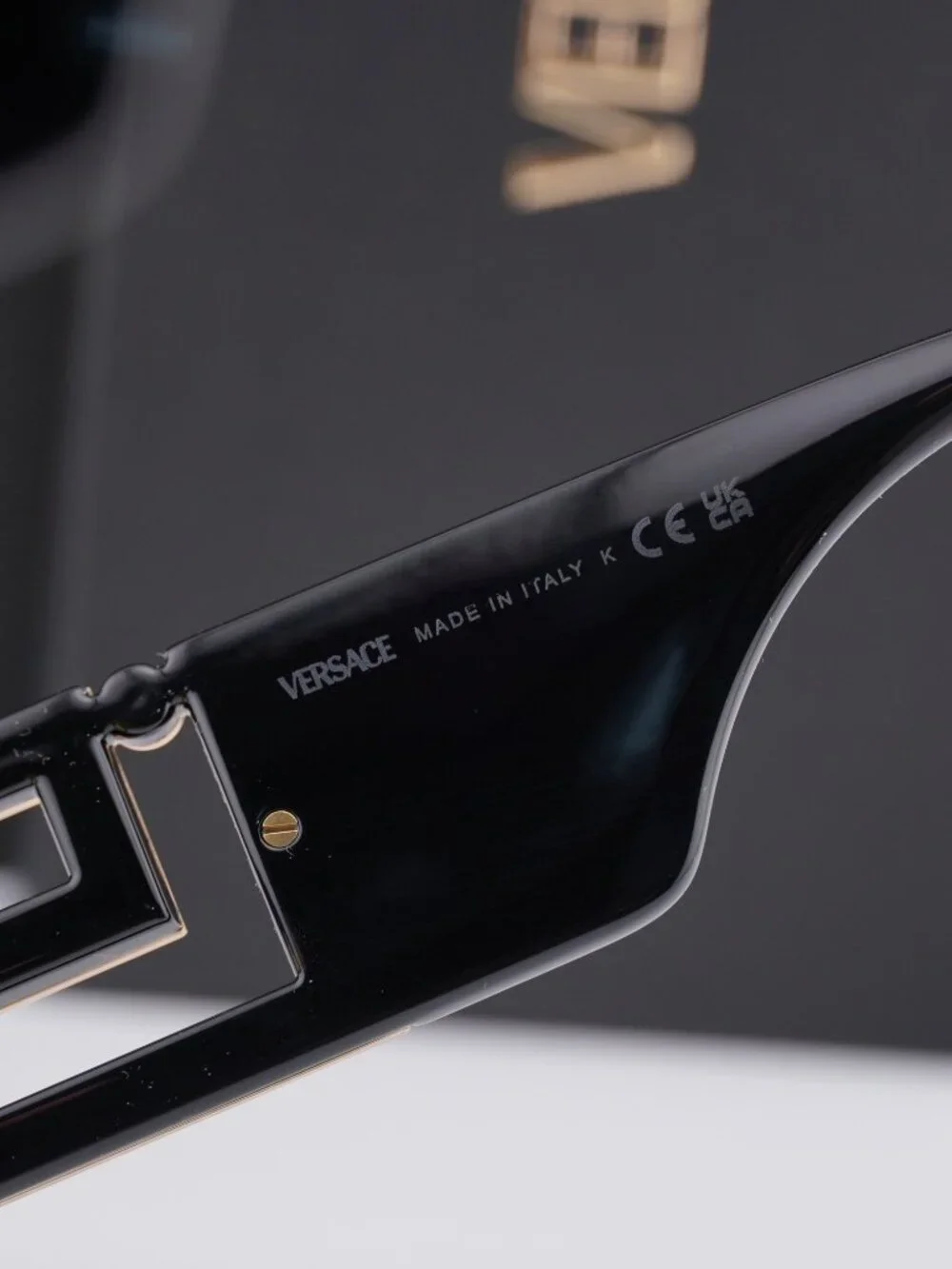 Versace VE4506U GB1/85 Rectangle Sunglasses – Black / Yellow